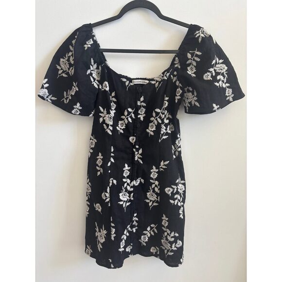 Abercrombie & Fitch Dresses & Skirts - NWT Abercrombie Linen Blend Button Through Mini Dress | XS
